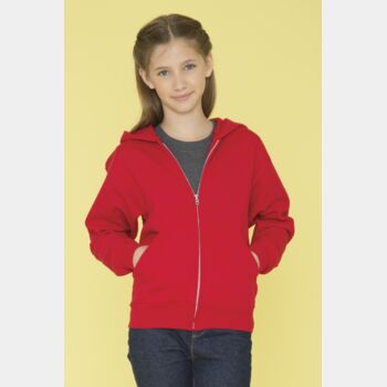 YOUTH Everyday Fleece Full Zip Hooded Sweatshirt Thumbnail