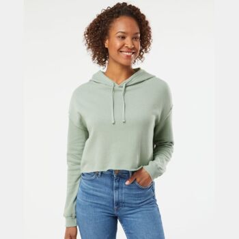 Women’s Lightweight Crop Hooded Sweatshirt - Independent Trading Thumbnail