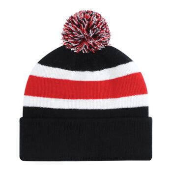 Acrylic Cuff Pom Pom Toque Thumbnail