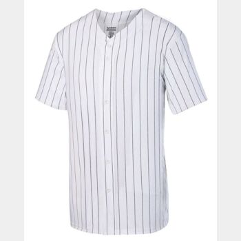 Pinstripe Full Button Baseball Jersey Thumbnail