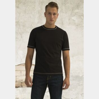 Eurospun Contrast Stitch Short Slv Tee Thumbnail